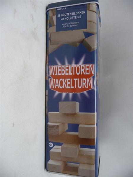Grote foto wankeltoren houten stapelblokken spel verzamelen overige verzamelingen