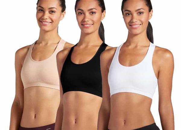 Grote foto beau amp caro beau amp caro sportbh l wit naadloos kleding dames ondergoed