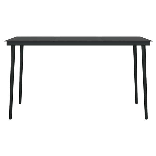 Grote foto vidaxl 5 delige tuinset poly rattan glas bruin tuin en terras tuinmeubelen