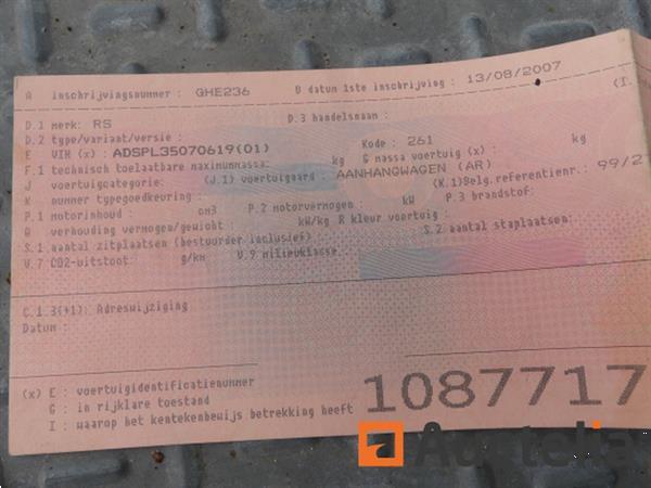 Grote foto autoremorque rs re3500 agrarisch aanhangwagens