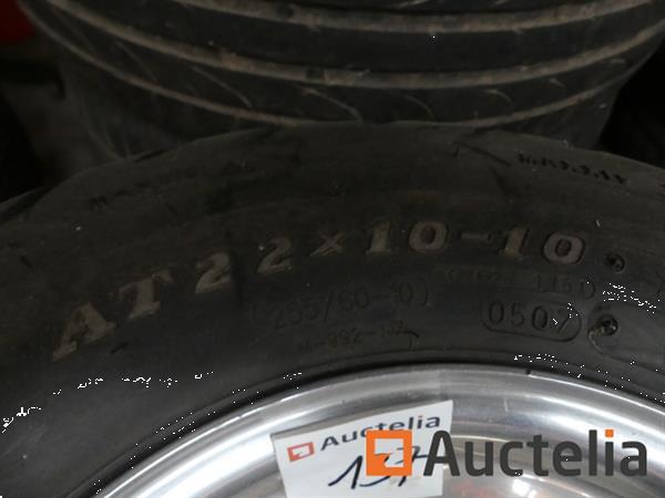 Grote foto 4 banden op chromen velgen voor quads agrarisch wielen