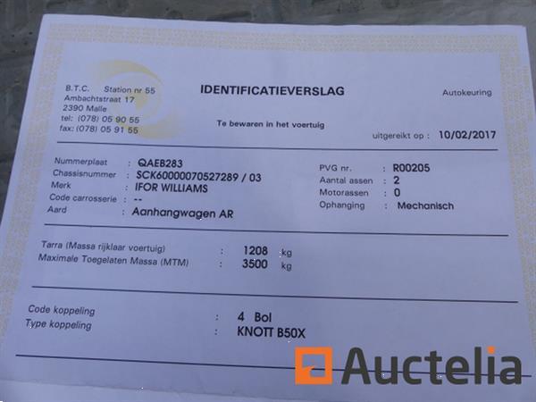 Grote foto ifor williams tt126g dubbelassige kipwagen agrarisch aanhangwagens