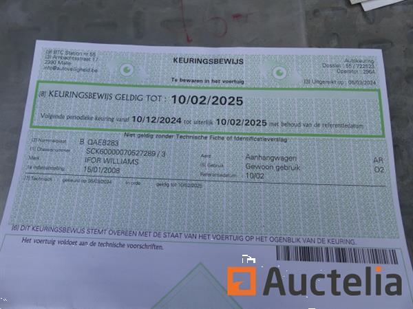 Grote foto ifor williams tt126g dubbelassige kipwagen agrarisch aanhangwagens