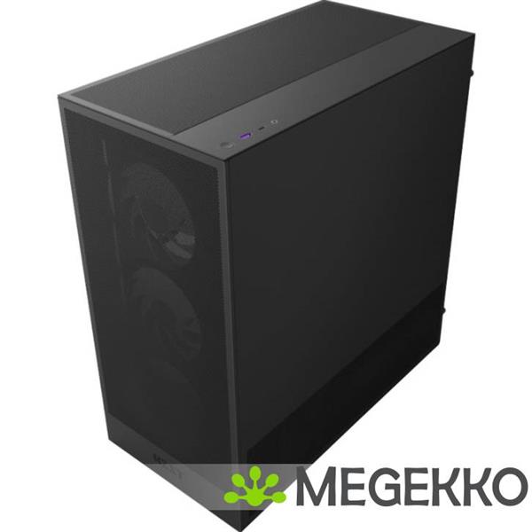 Grote foto nzxt h5 flow rgb black 2024 computers en software behuizingen en kasten