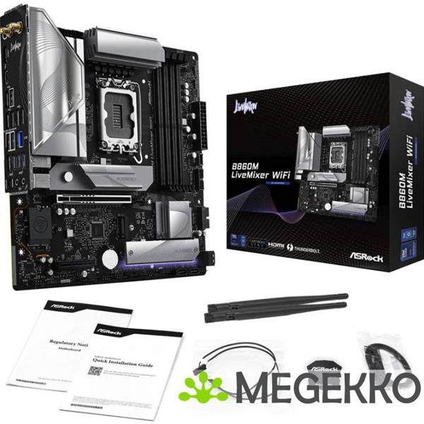 Grote foto asrock b860m livemixer wifi computers en software moederborden