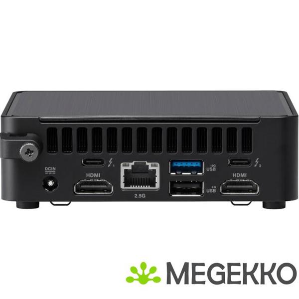 Grote foto asus nuc 14 pro slim kit rnuc14rvki300000i zwart 100u computers en software overige computers en software