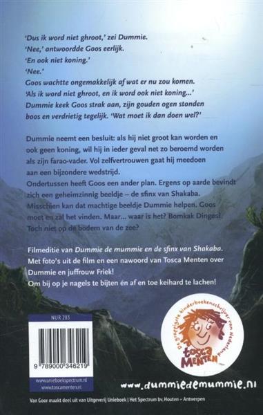 Grote foto dummie de mummie en de sfinx van shakaba dummie de mummie 3 boeken jeugd 13 jaar en ouder