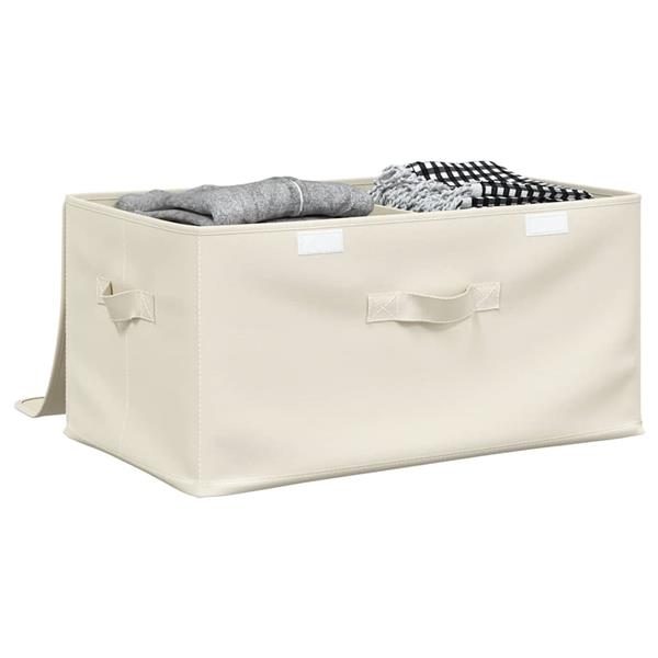 Grote foto vidaxl opbergboxen 2 st 43x34x23 cm stof cr mekleurig doe het zelf en verbouw materialen en producten