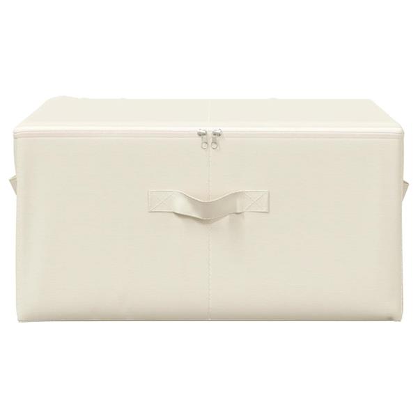 Grote foto vidaxl opbergboxen 2 st 43x34x23 cm stof cr mekleurig doe het zelf en verbouw materialen en producten