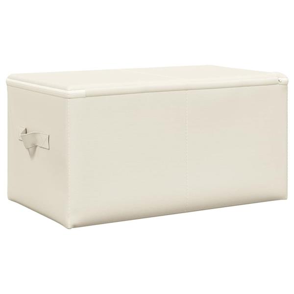 Grote foto vidaxl opbergboxen 2 st 43x34x23 cm stof cr mekleurig doe het zelf en verbouw materialen en producten