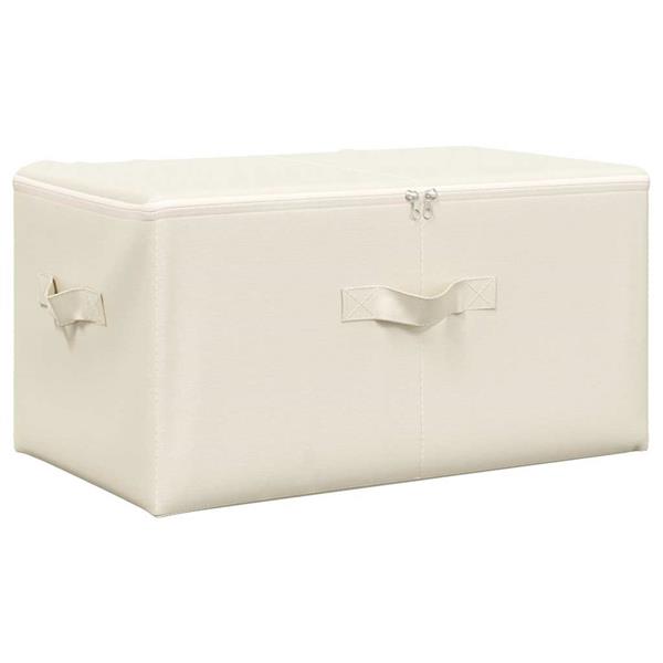 Grote foto vidaxl opbergboxen 2 st 43x34x23 cm stof cr mekleurig doe het zelf en verbouw materialen en producten