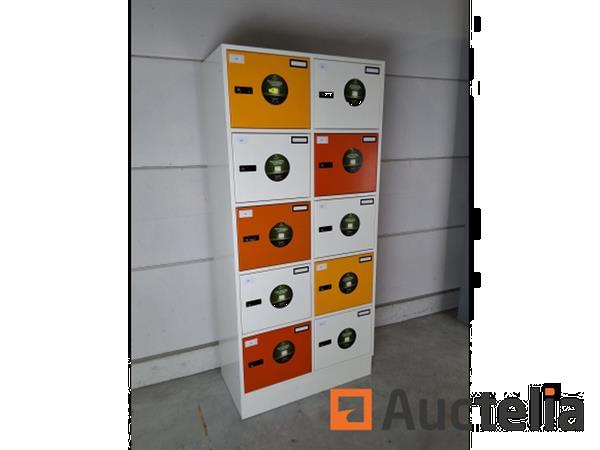 Grote foto 2 x gispen lockerkast oranje doe het zelf en verbouw hefwerktuigen