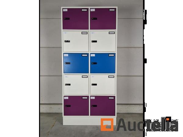Grote foto 3 x gispen lockerkast paars blauw doe het zelf en verbouw hefwerktuigen