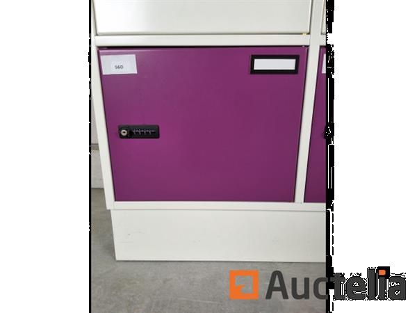 Grote foto 3 x gispen lockerkast paars blauw doe het zelf en verbouw hefwerktuigen