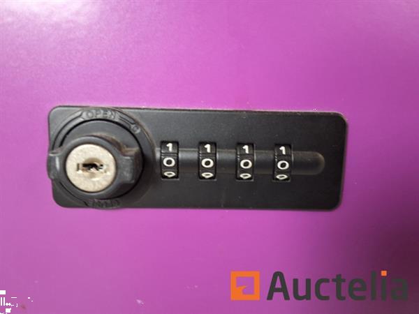 Grote foto 3 x gispen lockerkast paars blauw doe het zelf en verbouw hefwerktuigen
