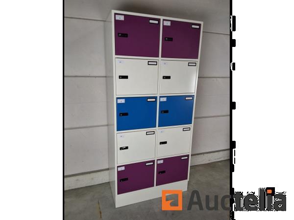 Grote foto 3 x gispen lockerkast paars blauw doe het zelf en verbouw hefwerktuigen