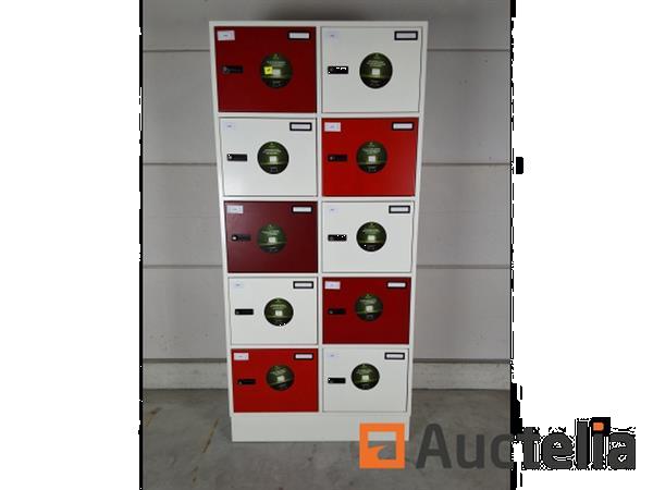 Grote foto 2 x gispen lockerkast rood doe het zelf en verbouw hefwerktuigen