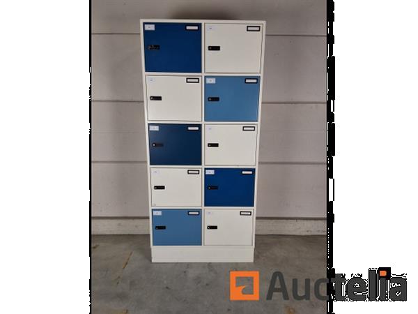 Grote foto 2 x gispen lockerkast wit blauw doe het zelf en verbouw hefwerktuigen