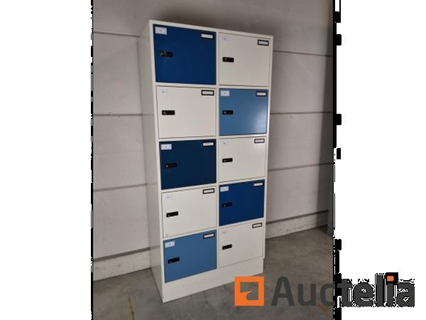 Grote foto 2 x gispen lockerkast wit blauw doe het zelf en verbouw hefwerktuigen