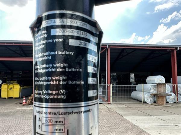 Grote foto vs 22201 elektrische triplex meerijdstapelaar 5500mm bj2020 doe het zelf en verbouw hefwerktuigen