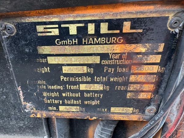 Grote foto vs 22206 elektrische triplex heftruck still vorkenspreider agrarisch heftrucks