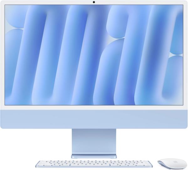 Grote foto apple imac 2024 blauw m4 16gb 256gb 23.5 garantie computers en software overige computers en software