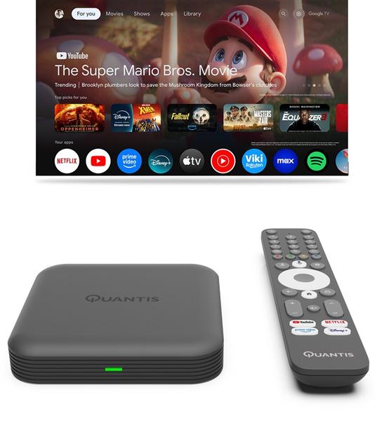 Grote foto quantis qe700 4k uhd streaming box telecommunicatie zenders en ontvangers