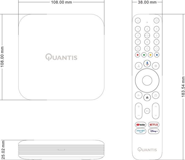 Grote foto quantis qe700 4k uhd streaming box telecommunicatie zenders en ontvangers