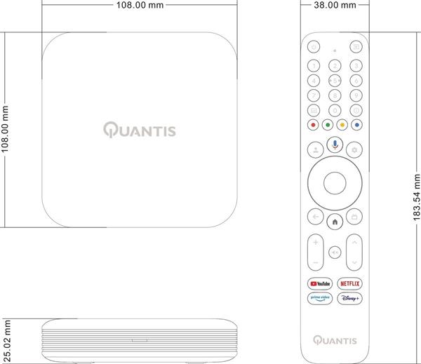 Grote foto quantis qe700 4k uhd streaming box telecommunicatie zenders en ontvangers