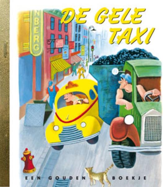 Grote foto de gele taxi gouden boekjes boeken jeugd 13 jaar en ouder