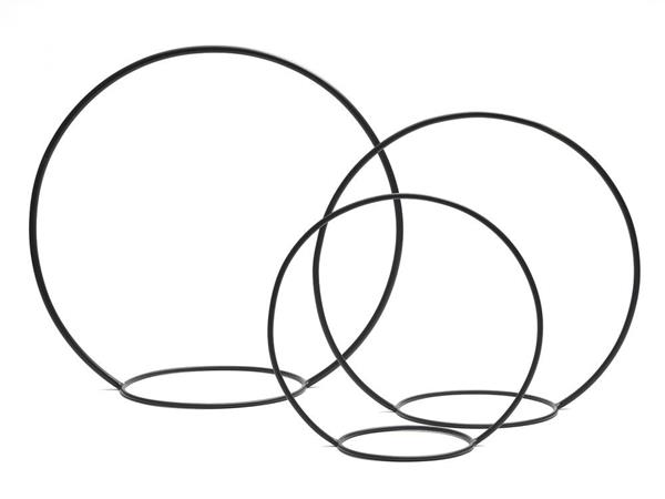Grote foto frame metalen ring met ring 50 cm zwart hanging circle with ring verzamelen overige verzamelingen