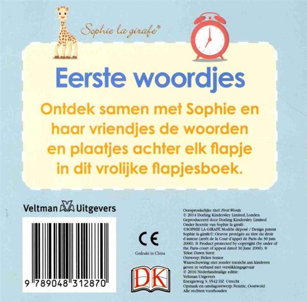 Grote foto eerste woordjes sophie la girafe boeken jeugd 13 jaar en ouder