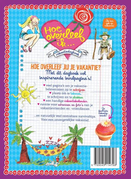 Grote foto hoe overleef ik zonder mijn vakantiedagboek hoe overleef ik boeken jeugd 13 jaar en ouder