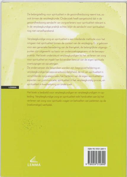Grote foto verpleegkundige zorg en spiritualiteit boeken wetenschap