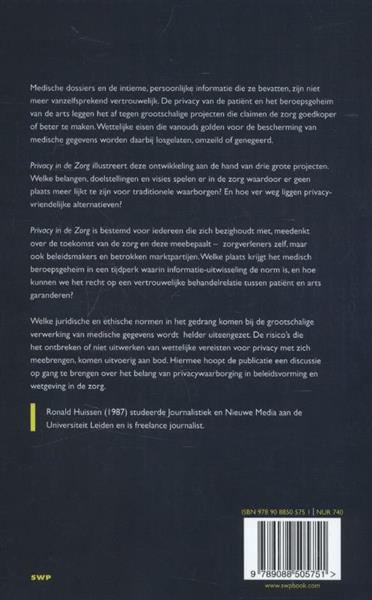 Grote foto privacy in de zorg boeken wetenschap