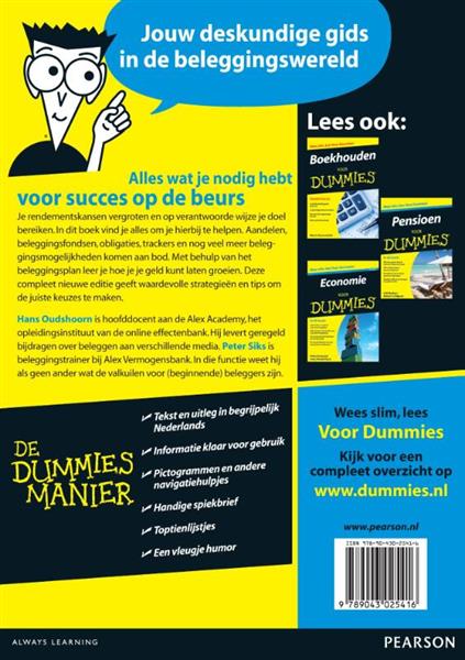 Grote foto beleggen voor dummies voor dummies boeken overige boeken