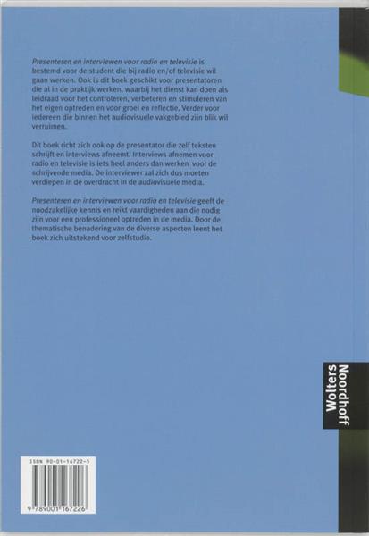 Grote foto presenteren en interviewen boeken overige boeken