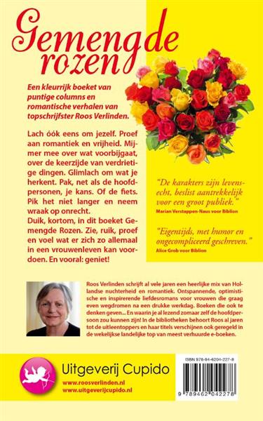 Grote foto gemengde rozen boeken literatuur
