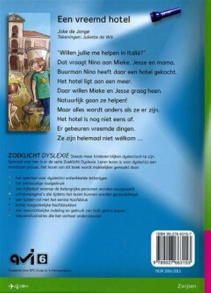 Grote foto een vreemd hotel zoeklicht dyslexie boeken jeugd 13 jaar en ouder
