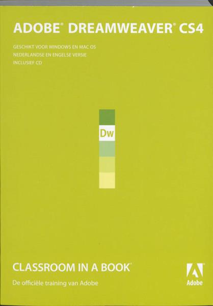 Grote foto adobe dreamweaver cs4 classroom in a book cd boeken informatica computer