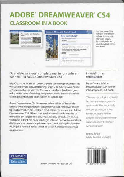 Grote foto adobe dreamweaver cs4 classroom in a book cd boeken informatica computer