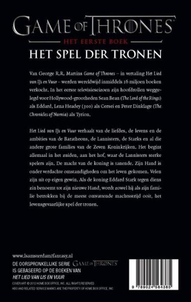 Grote foto het lied van ijs en vuur 1 boeken science fiction