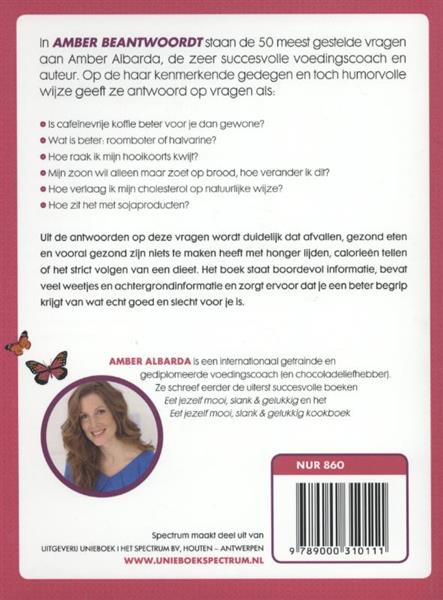 Grote foto amber beantwoordt boeken gezondheid en voeding