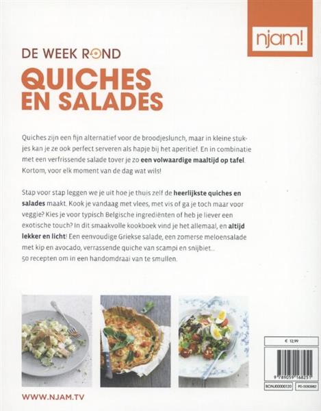 Grote foto de week rond quiches en salades njam boeken kookboeken