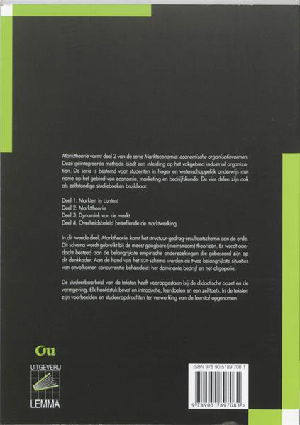 Grote foto markteconomie 2 markttheorie boeken overige boeken