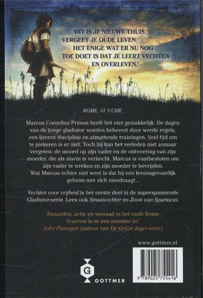 Grote foto vechten voor vrijheid gladiator 1 boeken jeugd 13 jaar en ouder