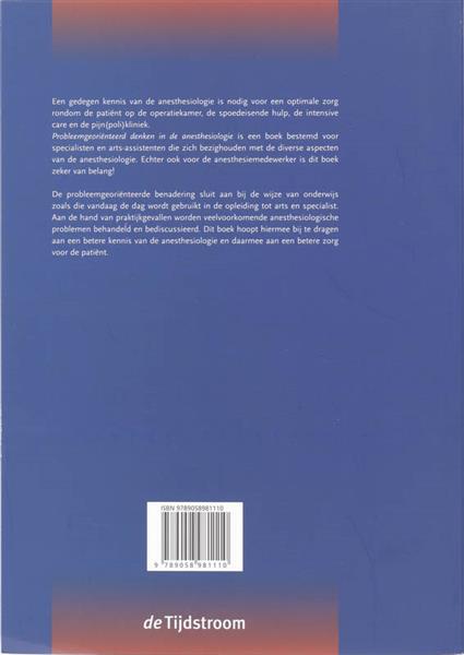 Grote foto probleemgeori nteerd denken in de anesthesiologie boeken wetenschap