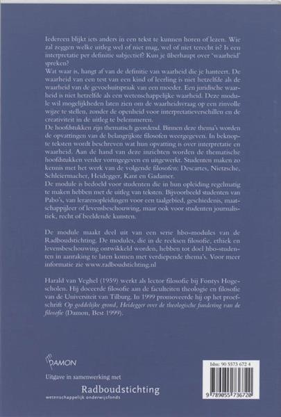 Grote foto tekst interpretatie en de vraag naar waarheid boeken overige boeken