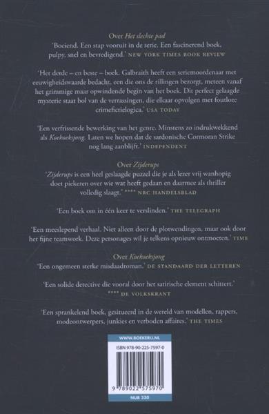 Grote foto cormoran strike 3 boeken thrillers