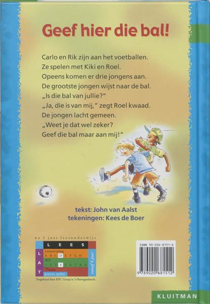 Grote foto geef hier die bal klavertje twee serie avi 4 boeken jeugd 13 jaar en ouder